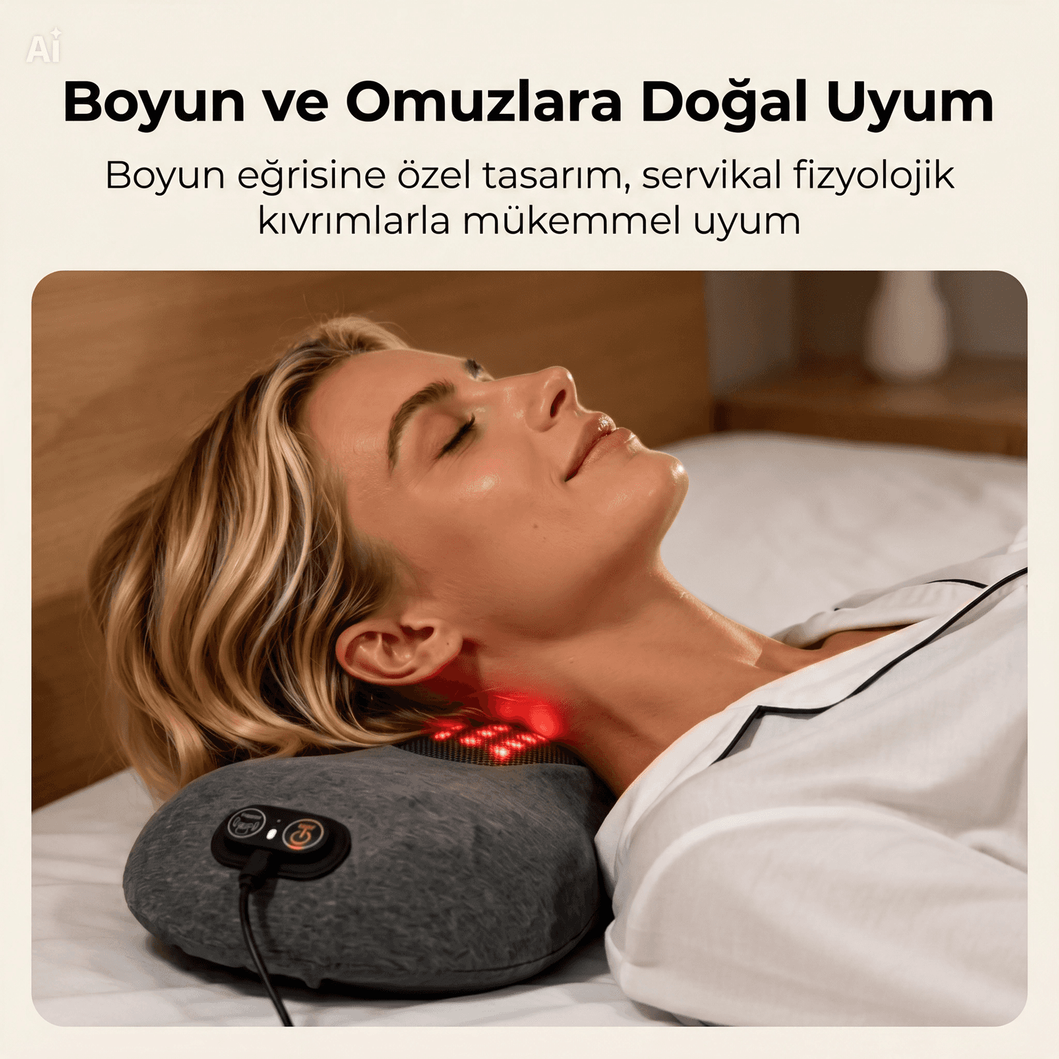 4'ü 1 Arada Elektrikli Akıllı Bel Masaj Yastığı